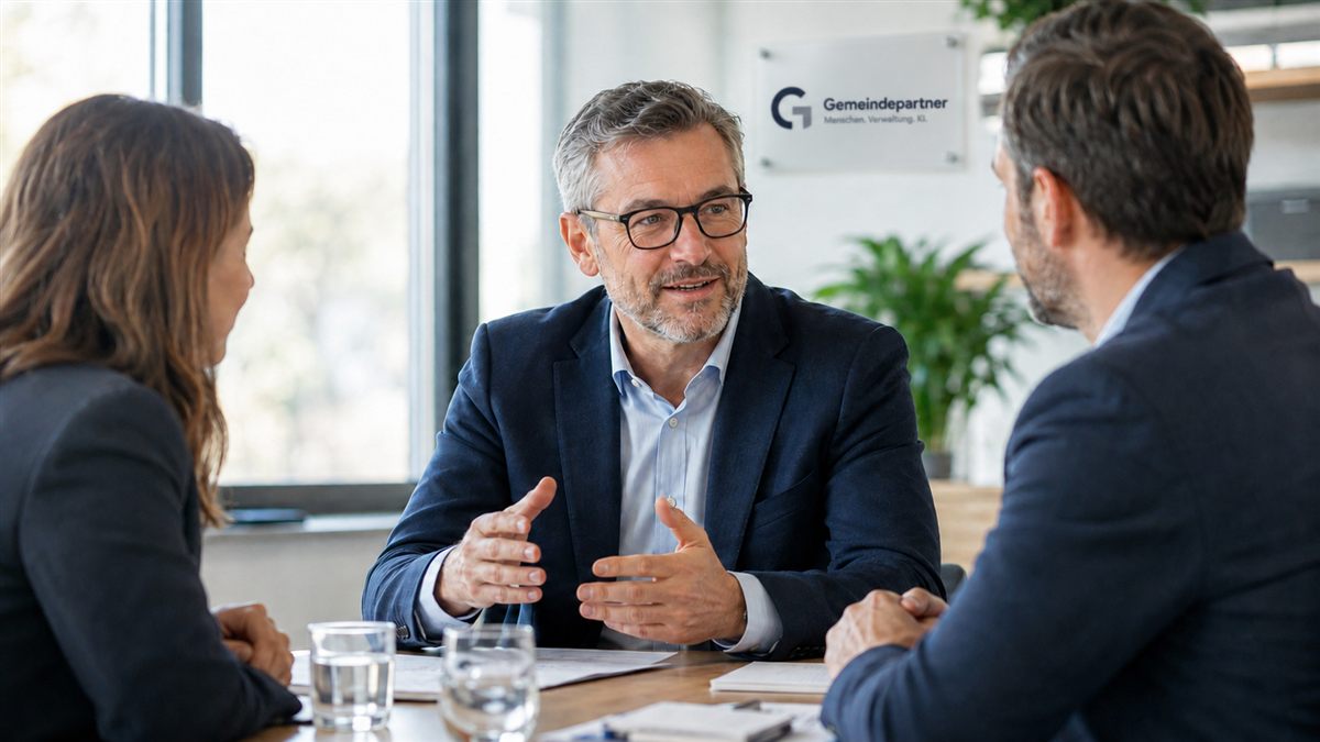 Das Team von Gemeindepartner im Gespräch